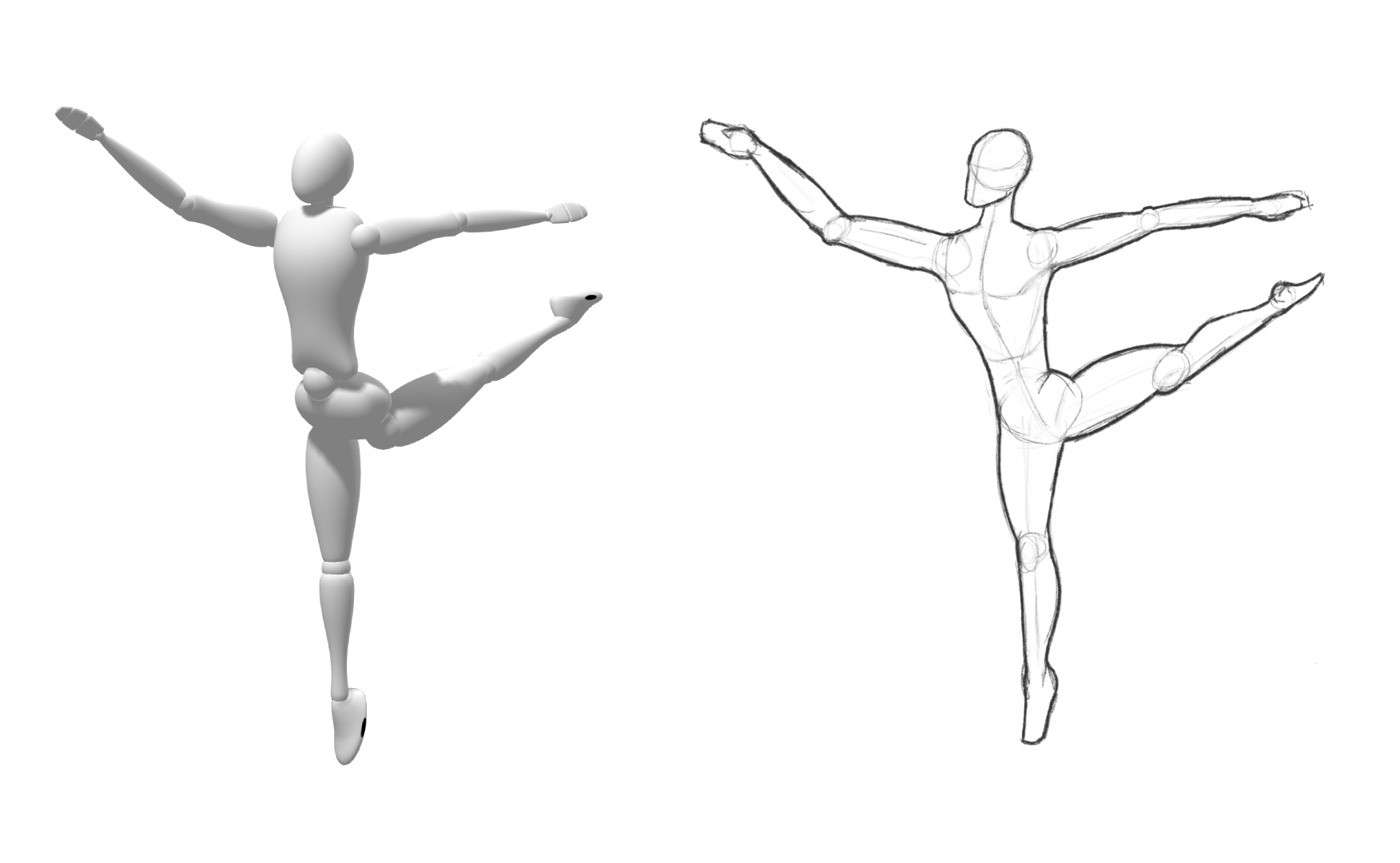 免费3D人体姿态参考工具上线
