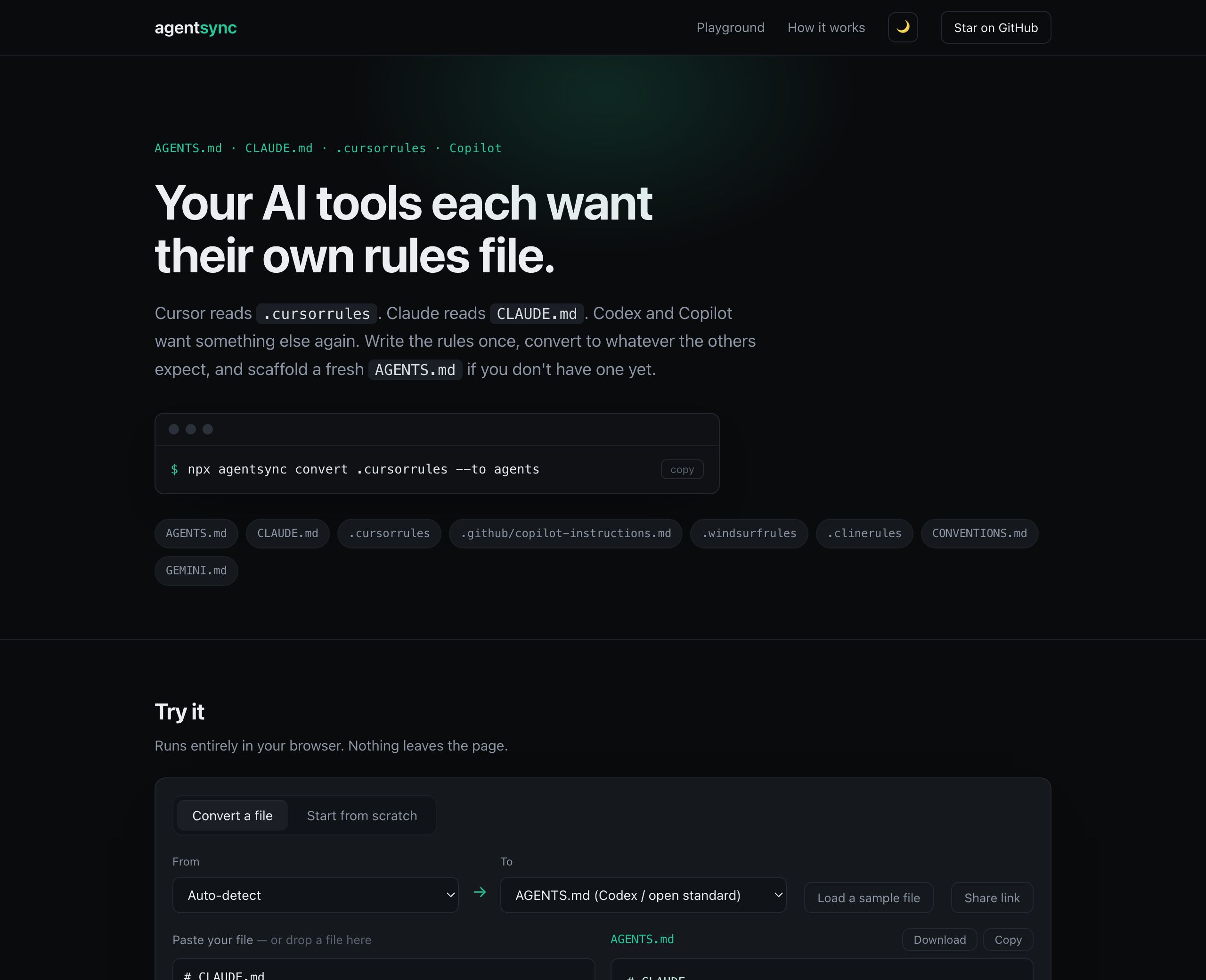 AI 编码规则跨工具自动同步