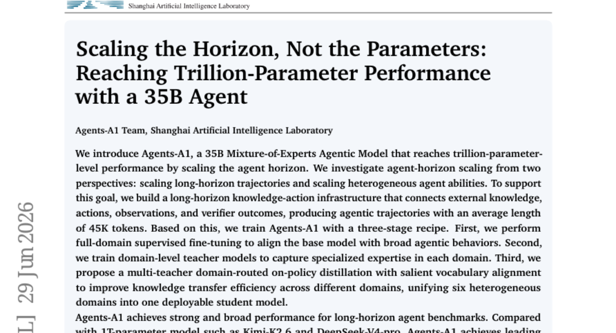 35B模型靠Agent逼近万亿参数性能