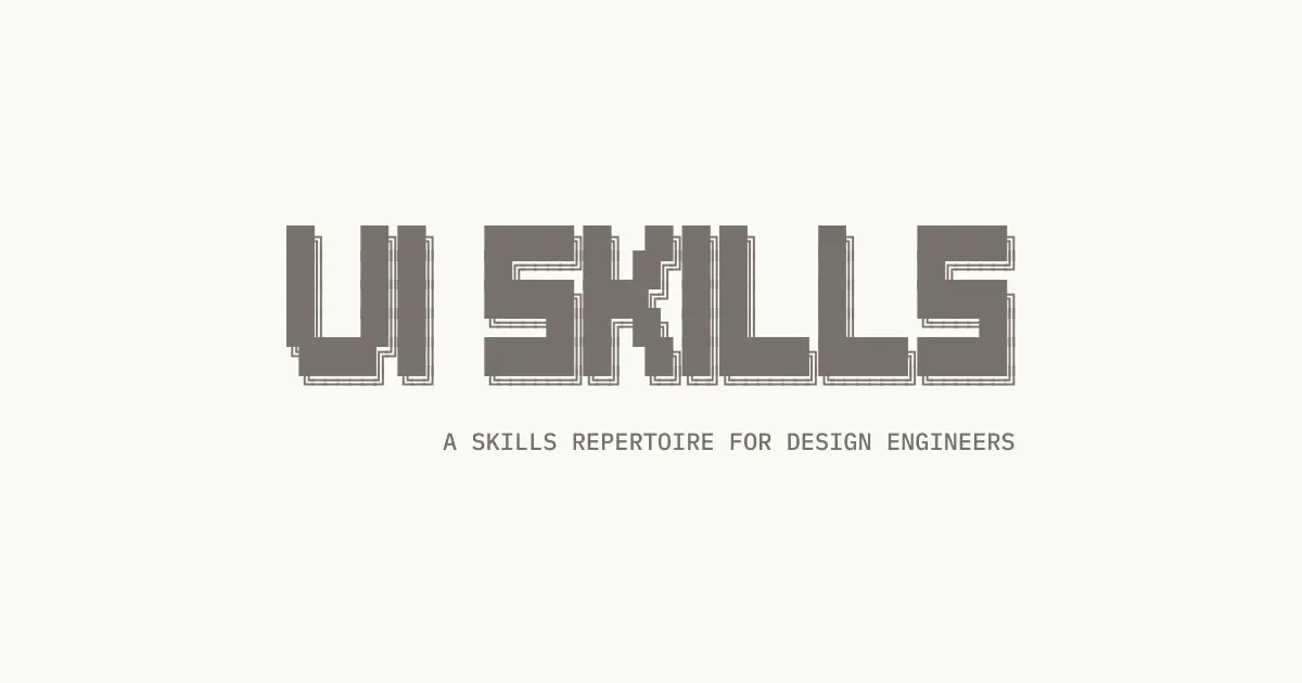 AI 前端代理的 UI 技能路由工具