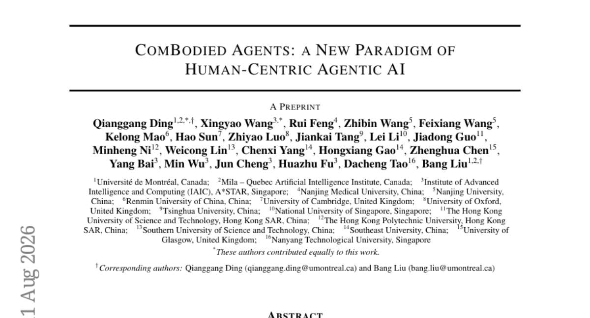 AI 代理首次以人为中心建模